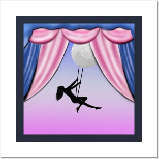 Swinging in the Moonlight Posters and Art